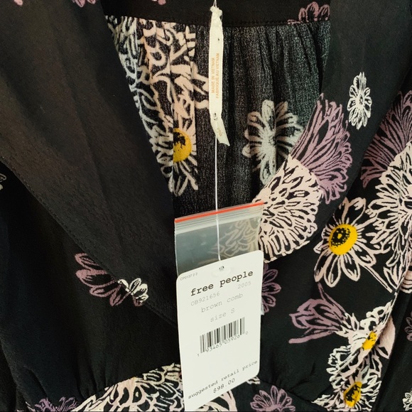 Free People NWT Blue Hawaii Mini Dress Size S - Picture 3 of 5